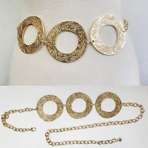 Gold Circle Chain Belt